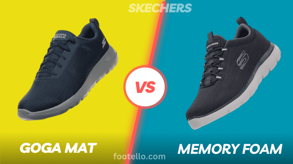 Skechers Goga Mat vs Memory Foam Shoes
