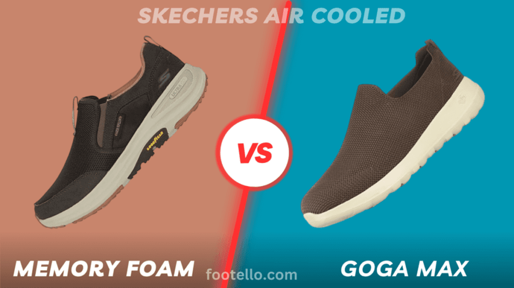 Skechers Air Cooled Memory Foam vs Goga Max